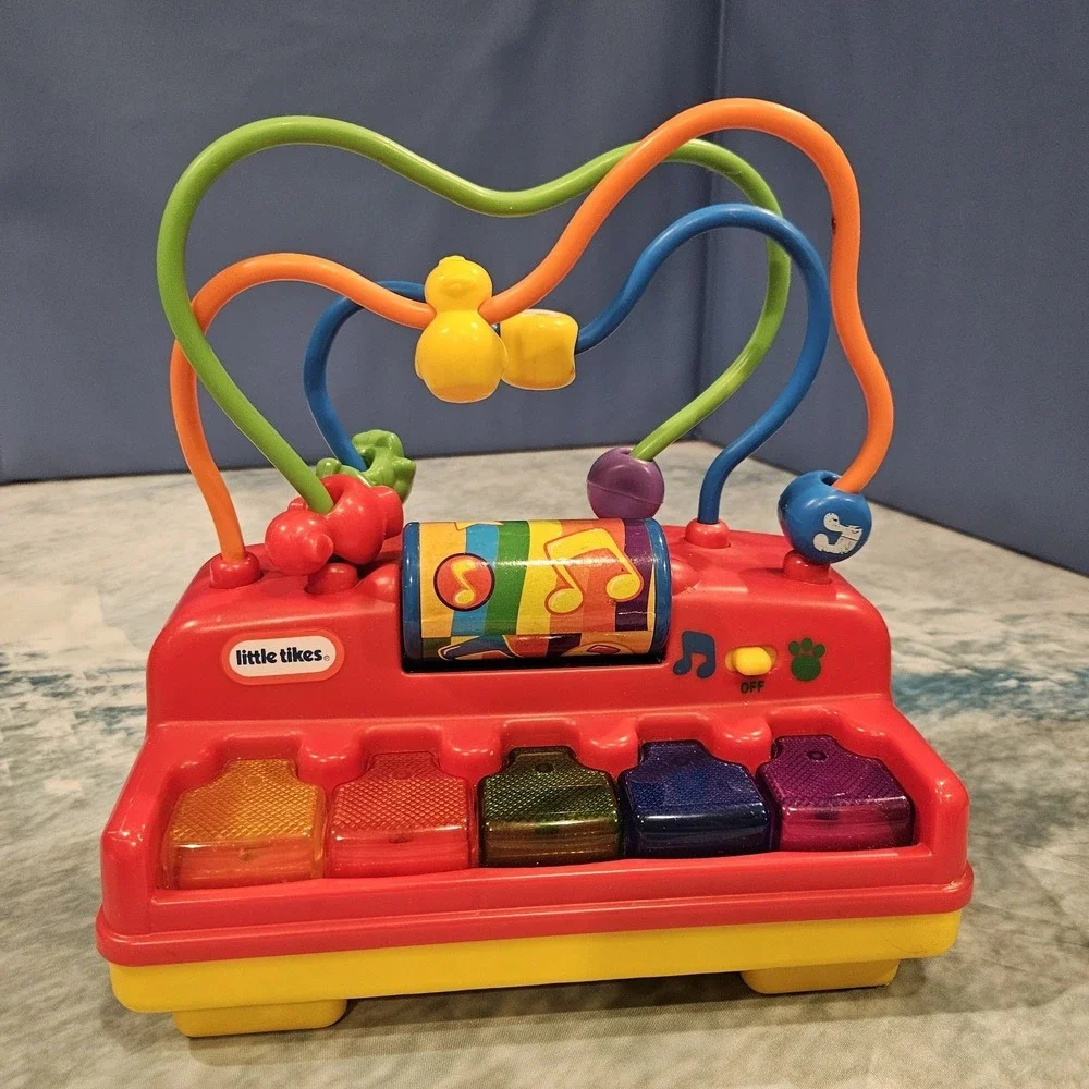 Little‎ Tikes Melody Beads Piano Activity Toy Lights Sounds Tested Working